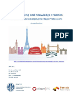 Skills, Training and Knowledge Transfer:: Traditional and Emerging Heritage Professions