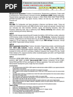 Microprocessor and Interfacing: Course Contents (Uec Scheme)