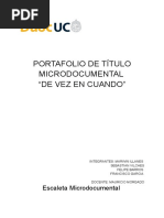 Escaleta Micro Documental Dvec