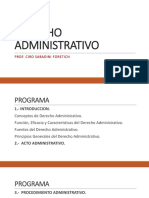 Derecho Administrativo - Normas y Principios Generales