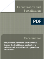 Enculturation and Socialization