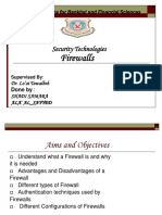 Firewalls: Security Technologies