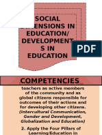 Social Dimensions of Education