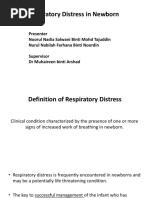 Respiratory Distress in Newborn