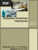 Standard Operating Procedure: Manalo, Alyssa A. Bs-Pharmacy Angeles University Foundation