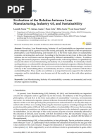 Evaluation of The Relation Between Lean Manufactur