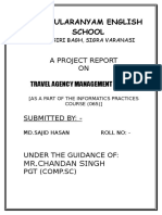 Mukularanyam English School: A Project Report ON Travel Agency Management System