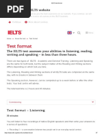 Test Format: Cookies On The IELTS Website