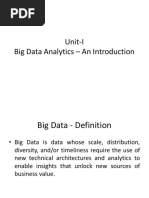 Unit 1 Big Data Analytics - An Introduction (Final)