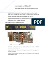 Layout Analysis On McDonald