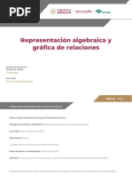 Representacion Algebraica y Grafica de Relaciones