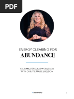 Energy Clearing For Abundance Workbook by Christie Marie Sheldon