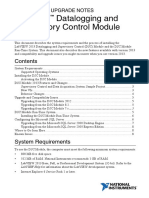 Labview Datalogging and Supervisory Control Module: Release and Upgrade Notes