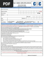 Application Form: Provide The Details As Per Pan (Block Letters)