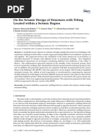 Applied Sciences: On The Seismic Design of Structures With Tilting Located Within A Seismic Region