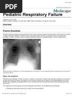 Pediatric Respiratory Failure: Signs and Symptoms