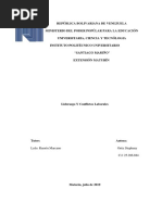 Informe Liderazgo y Conflictos Laborales