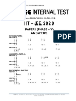 Fiitjee Test Soln