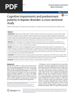 Cognitive Impairments and Predominant Polarity in Bipolar Disorder: A Cross-Sectional Study