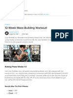 12 Week Mass Building Workout!