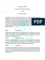 Resciliacion de Contrato Prestacion de Servicios