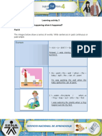 Learning Activity 3 Evidence: What Was Happening When It Happened? Part A