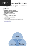 International Relations: Average Preparation