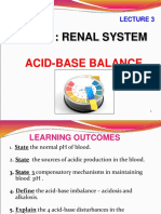 Unit 1: Renal System: Acid-Base Balance