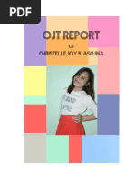 OJT Report: Christelle Joy B. Ascuna