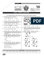 Class: 7 Sample Questions: International Olympiad of Mathematics - iOM' 19