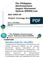 PD 1586: The Philippine Environmental Impact Statement System (PEISS) Law