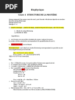 Biophysique - Structure de La Mat