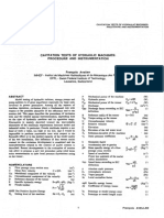 Cavitation Tests of Hydraulic Machines - Procedure and Instrumentation