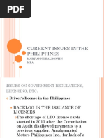 Current Issues in The Philippines: Mary Anne Balbontin MPA