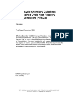 Interim Cycle Chemistry Guidelines For Combined Cycle Heat Recovery Steam Generators HRSGs TR 110051 PDF