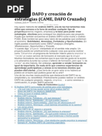 Análisis DAFO y Creación de Estrategias