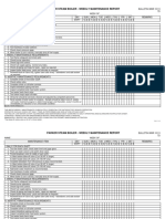 Parker Steam Boiler - Weekly Maintenance Report: WMR101-5