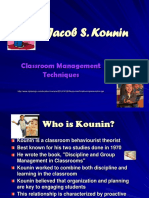 Jacob S. Kounin: Classroom Management Techniques