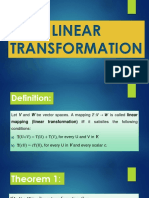 Linear Transformation