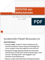 Kreativitas Dan Kewirausahaan: Drs. Andriono E. Yuniarto, MBA (AA-YKPN)