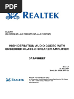 High Definition Audio Codec With Embedded Class-D Speaker Amplifier