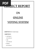 Online Voting Report