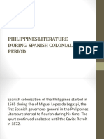 Philippines Literature During Spanish Colonial Period Hahhahahaha