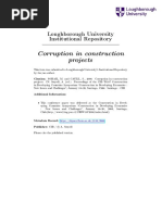 Corruption in Construction Projects: Loughborough University Institutional Repository