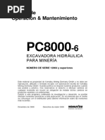 PC8000-6D SN 12064 Operation and Maintenance Manual Spanish