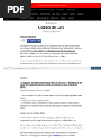 Codigos de Cura