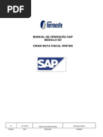 SD - Manual de Treinamento SAP - Criar Nota Fiscal Writer - V01