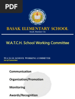 Basak Elementary School: W.A.T.C.H. School Working Committee