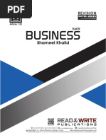 BUSINESS AS and A Level NOTES CIE SYLLAB PDF