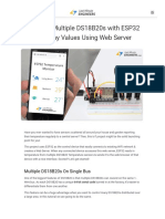 Interface Multiple DS18B20s With ESP32 & Display Values On Web Server